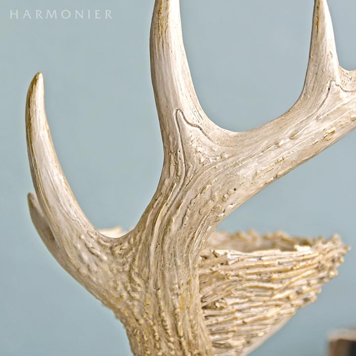 Amazon.co.jp: アントラーキャンドルホルダー 角 鹿 トナカイ ピラー